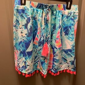 Lilly Pulitzer strapless flowy tub-top